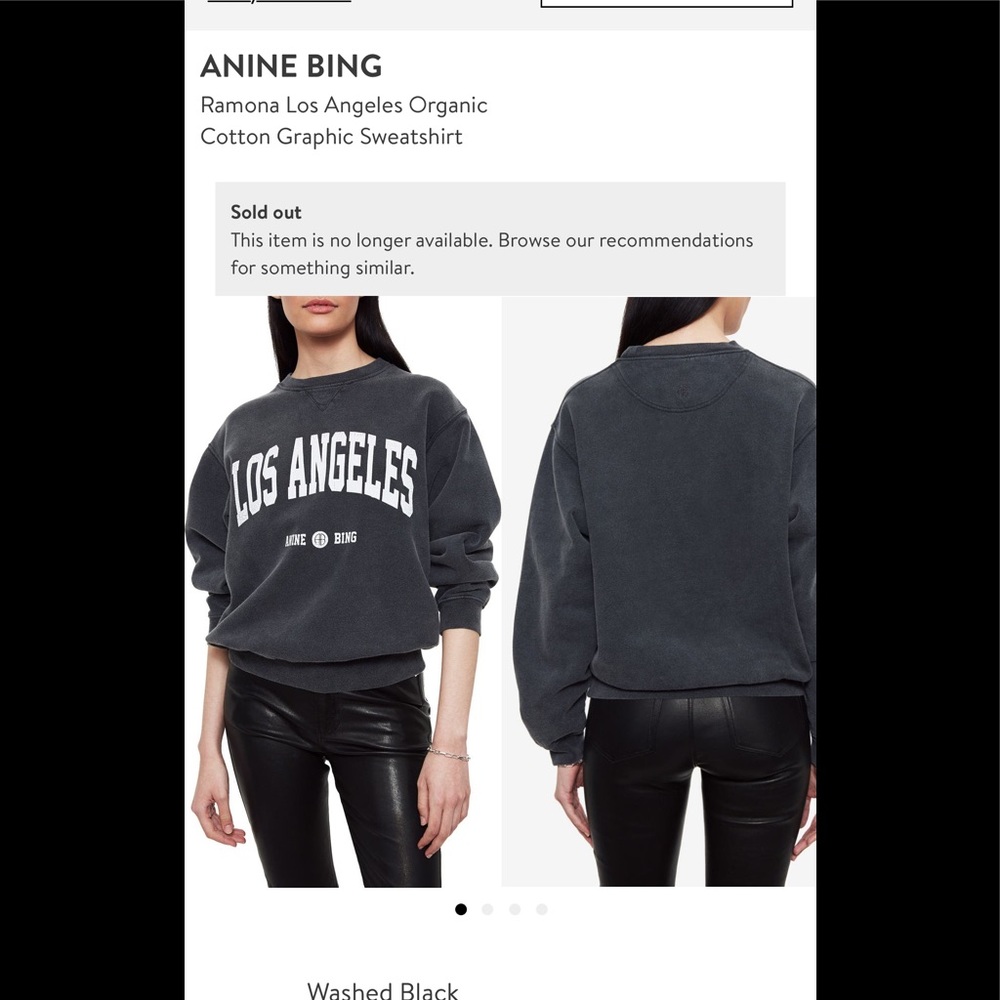 Anine Bing Ramona Los Angeles Sweatshirt